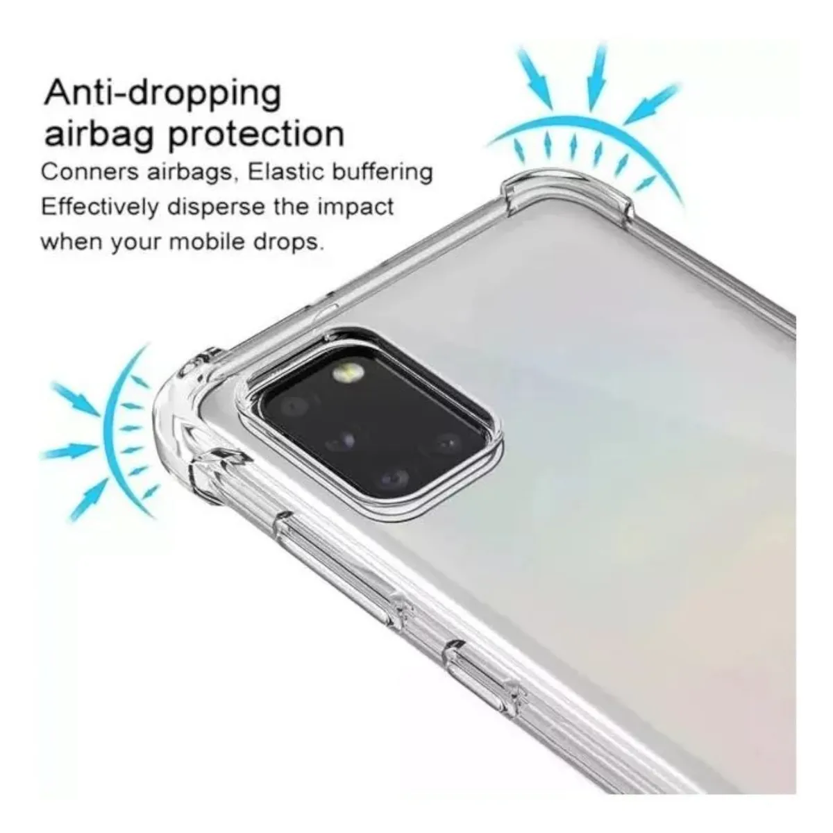 GENERICO - CARCASA TRANSPARENTE PARA SAMSUNG A06 PROTECTOR CAMARA
