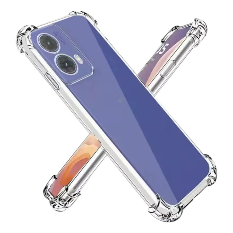 GENERICO - CARCASA TRANSPARENTE PARA MOTOROLA G04 Y G04S PROTECTOR CAMARA