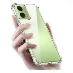 GENERICO - CARCASA TRANSPARENTE PARA MOTOROLA E15 PROTECTOR CAMARA