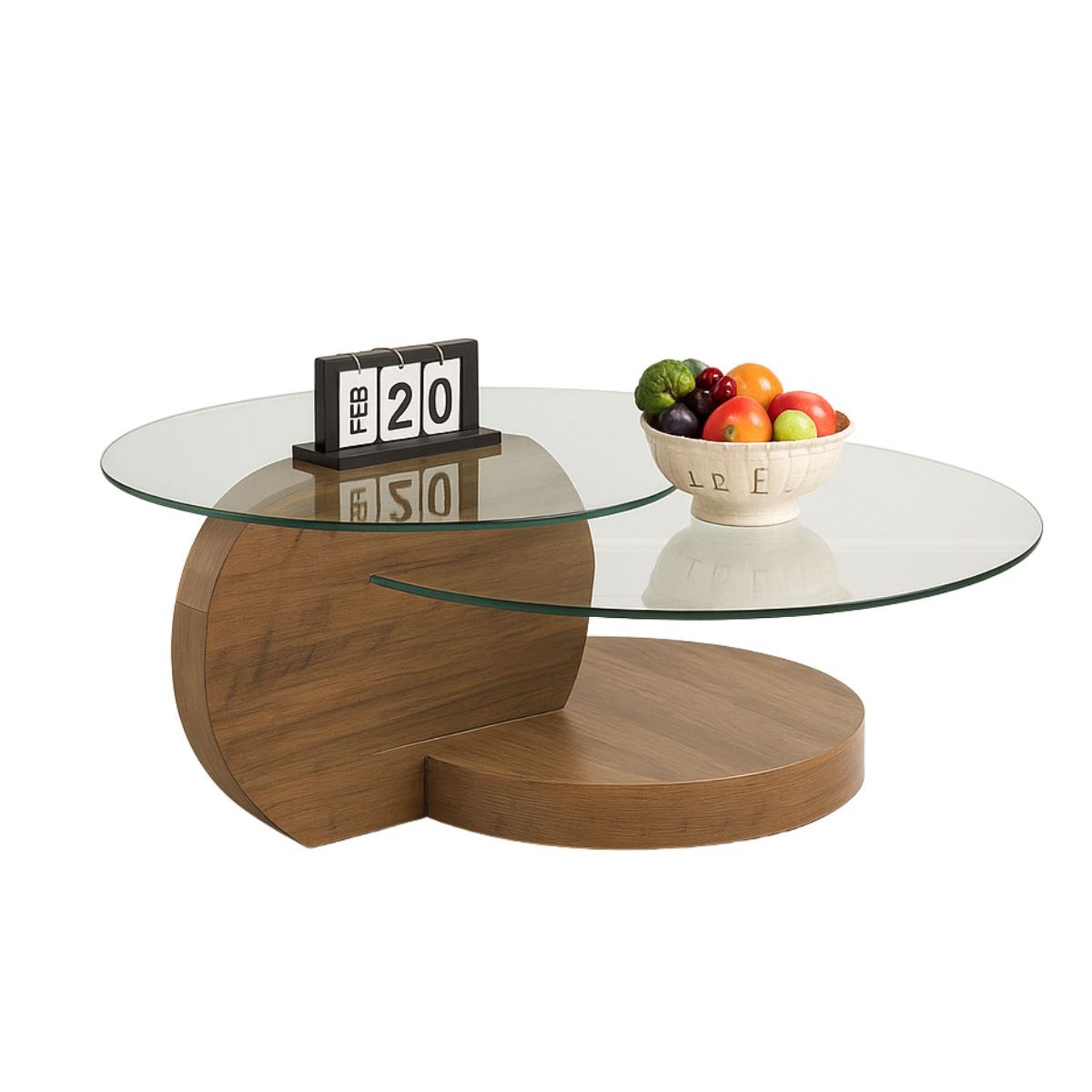 HABITA2 CHILE - MESA DE CENTRO GLASSY- COLOR NATURAL