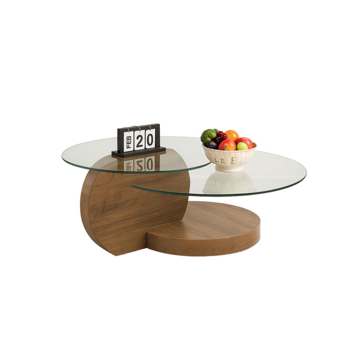 HABITA2 CHILE - MESA DE CENTRO GLASSY- COLOR NATURAL