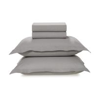 Sábanas 2 plazas 100% algodón 200 hilos Titanio