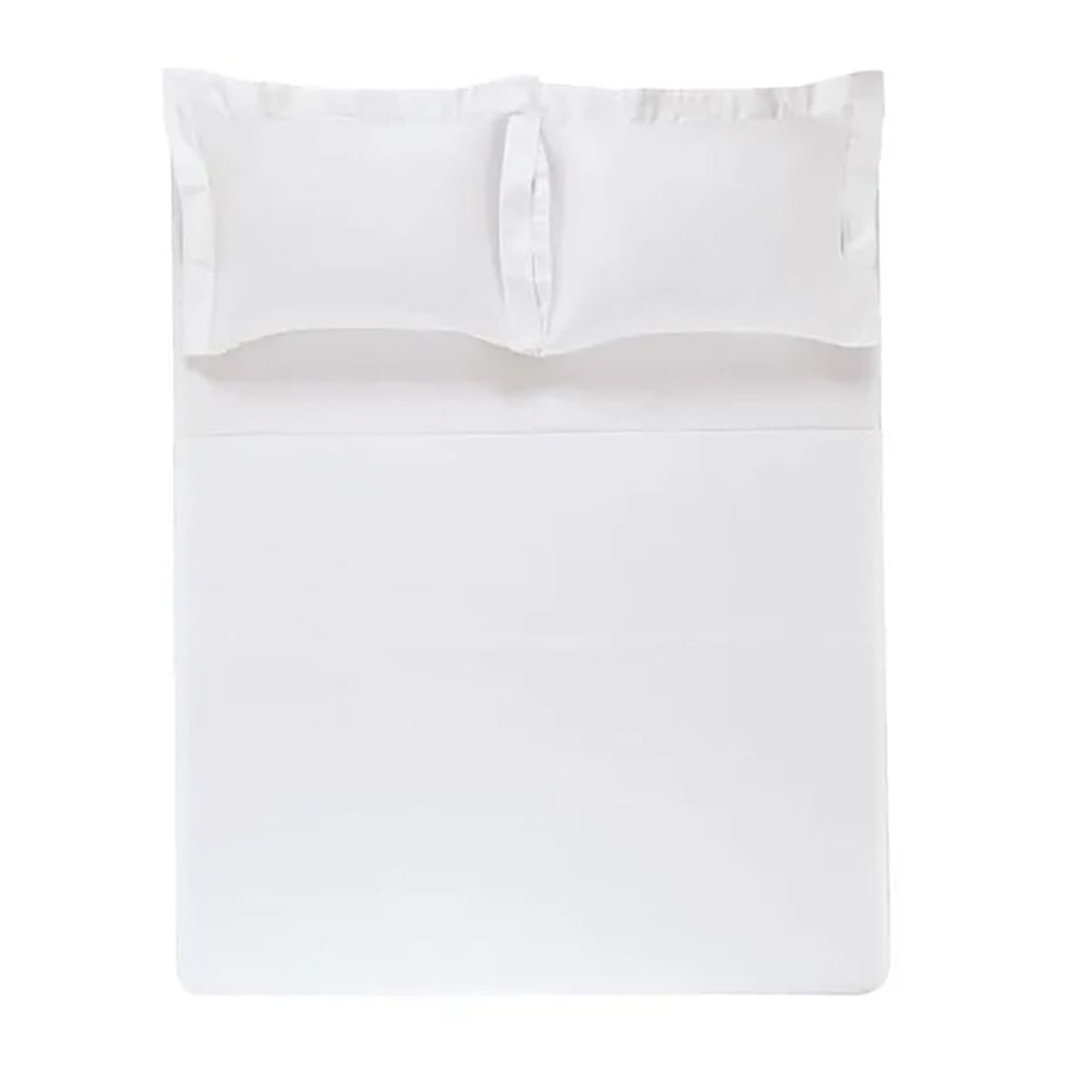 KARSTEN - Juego de sábanas 2 plazas 300 hilos Bossa Blanco
