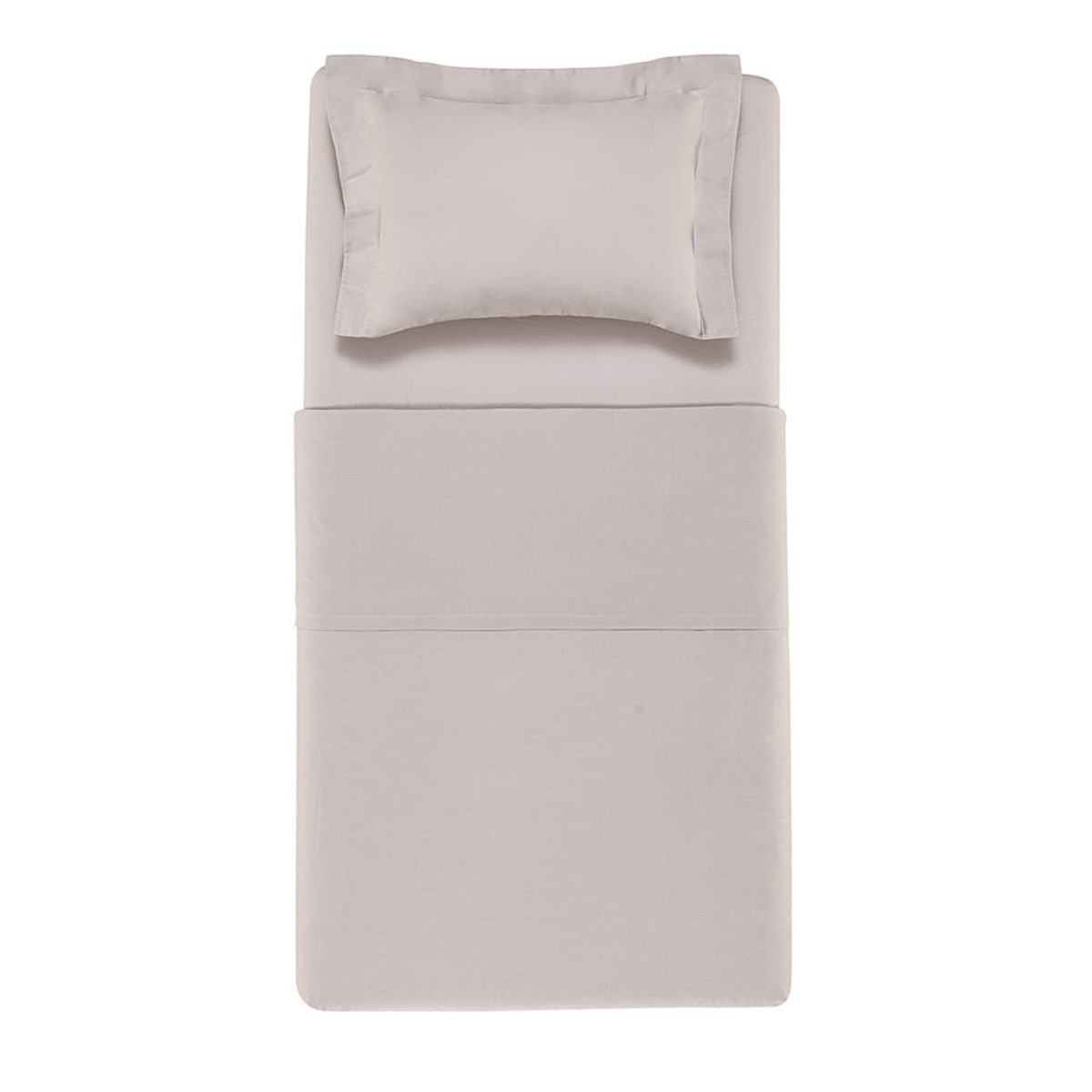 KARSTEN - Sábanas algodón egipcio 1.5 plazas 300 hilos Plata