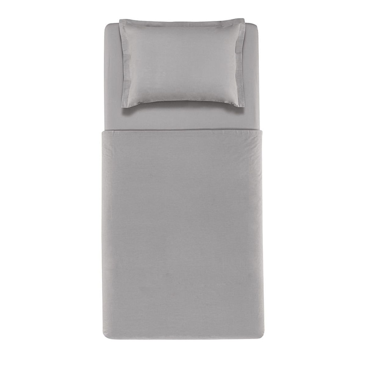 KARSTEN - Sábanas 1.5 plazas 100% algodón 200 hilos Titanio