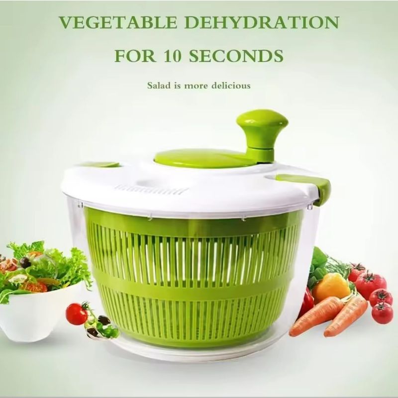 GENERICO - Escurridor Secador De Alimentos Centrifuga De Verduras Multifuncional