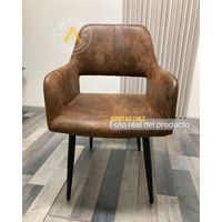 Sitial Mindy Ecocuero Marrón -Patas Negro