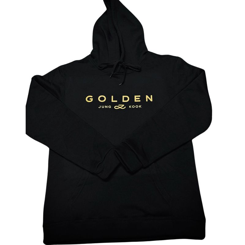GENERICO - Poleron 100% Algodon Jungkook Golden Bts Army NEGRO L