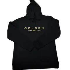 GENERICO - Poleron 100% Algodon Jungkook Golden Bts Army NEGRO S