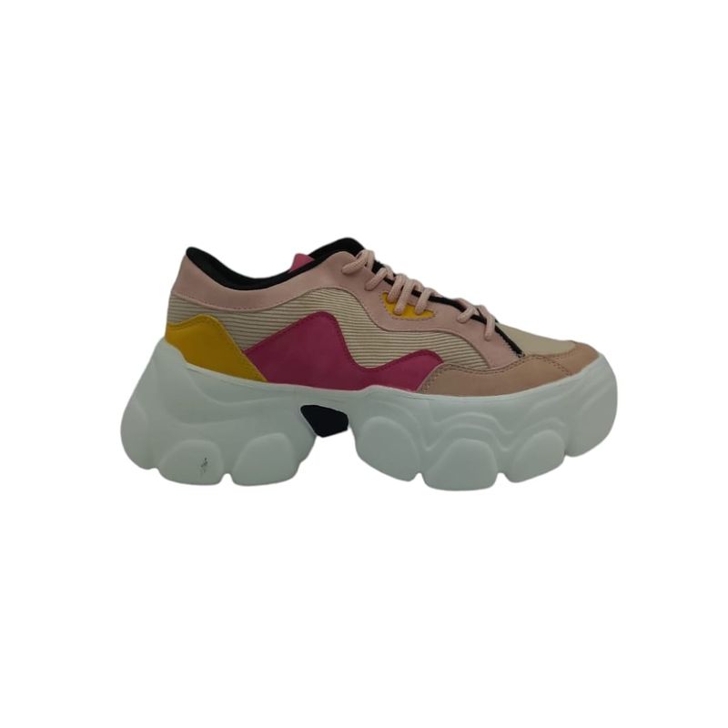 HERIEL - Zapatilla Rosa Plataforma Mujer