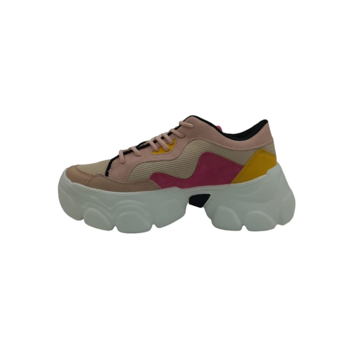 HERIEL - Zapatilla Rosa Plataforma Mujer