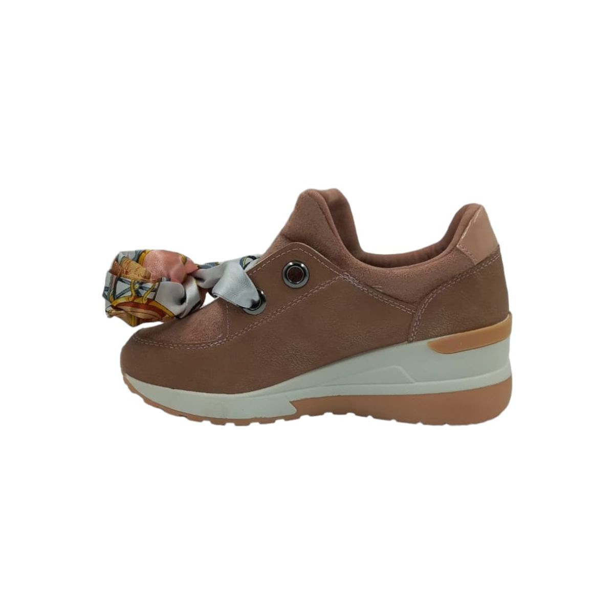 HERIEL - Zapatilla Rosa Cuña Mujer