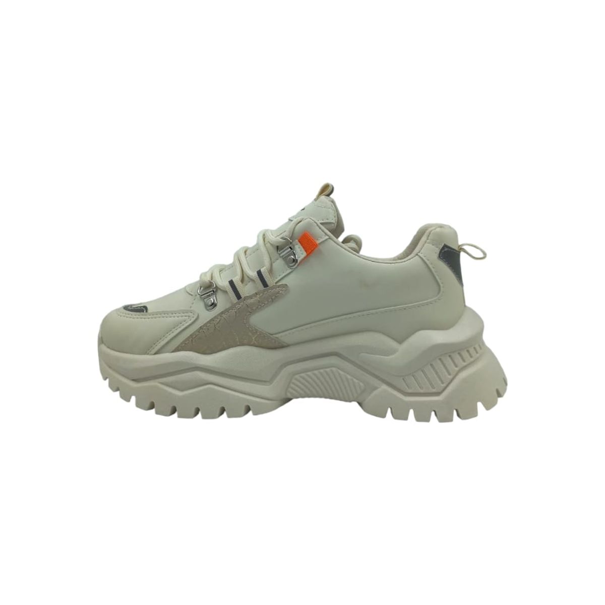 HERIEL - Zapatilla Beige Plataforma Mujer