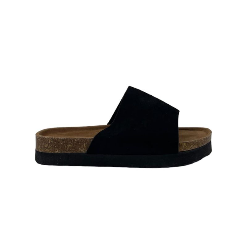 HERIEL - Sandalia Negra Plataforma