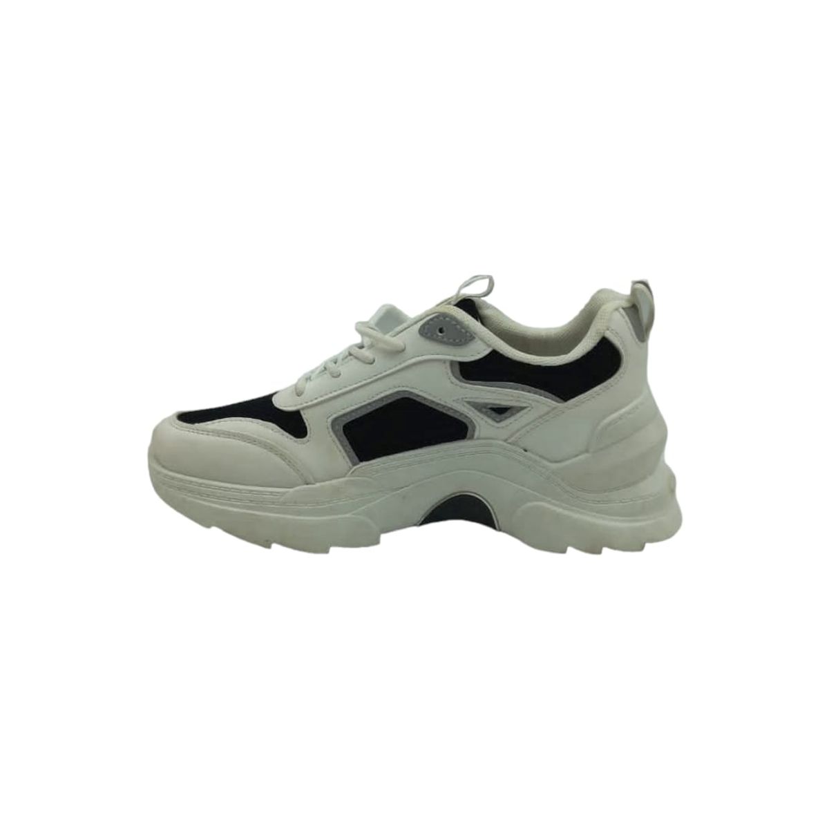 HERIEL - Zapatilla Blanca y Negra Mujer