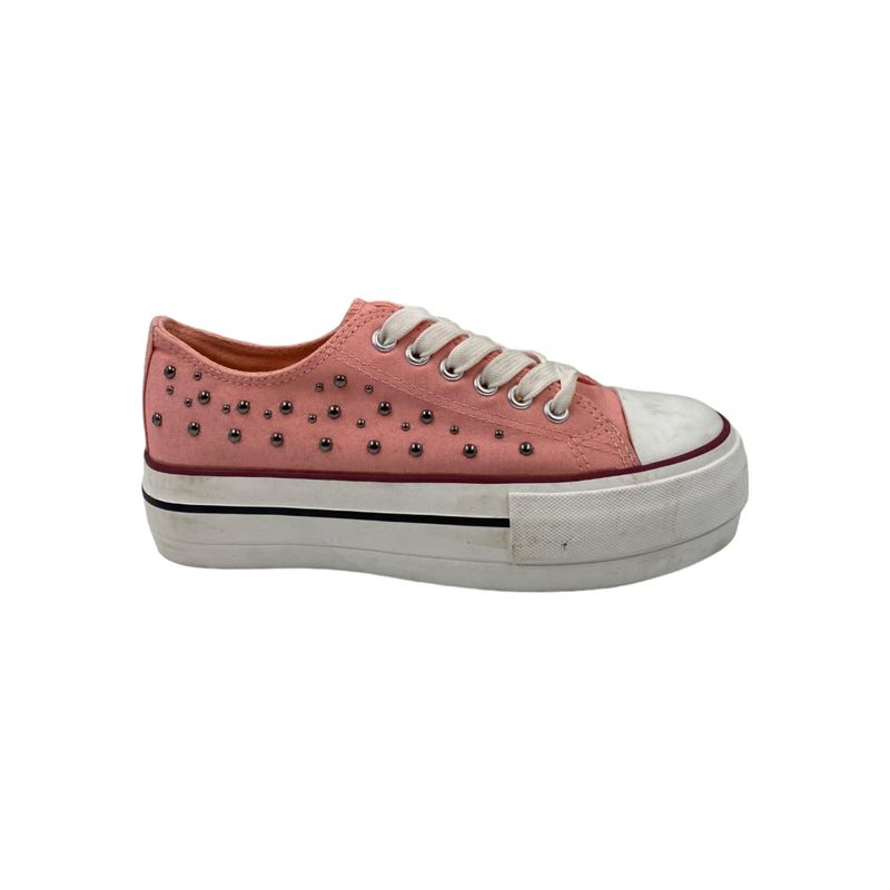 HERIEL - Zapatilla Rosa Tachas Mujer