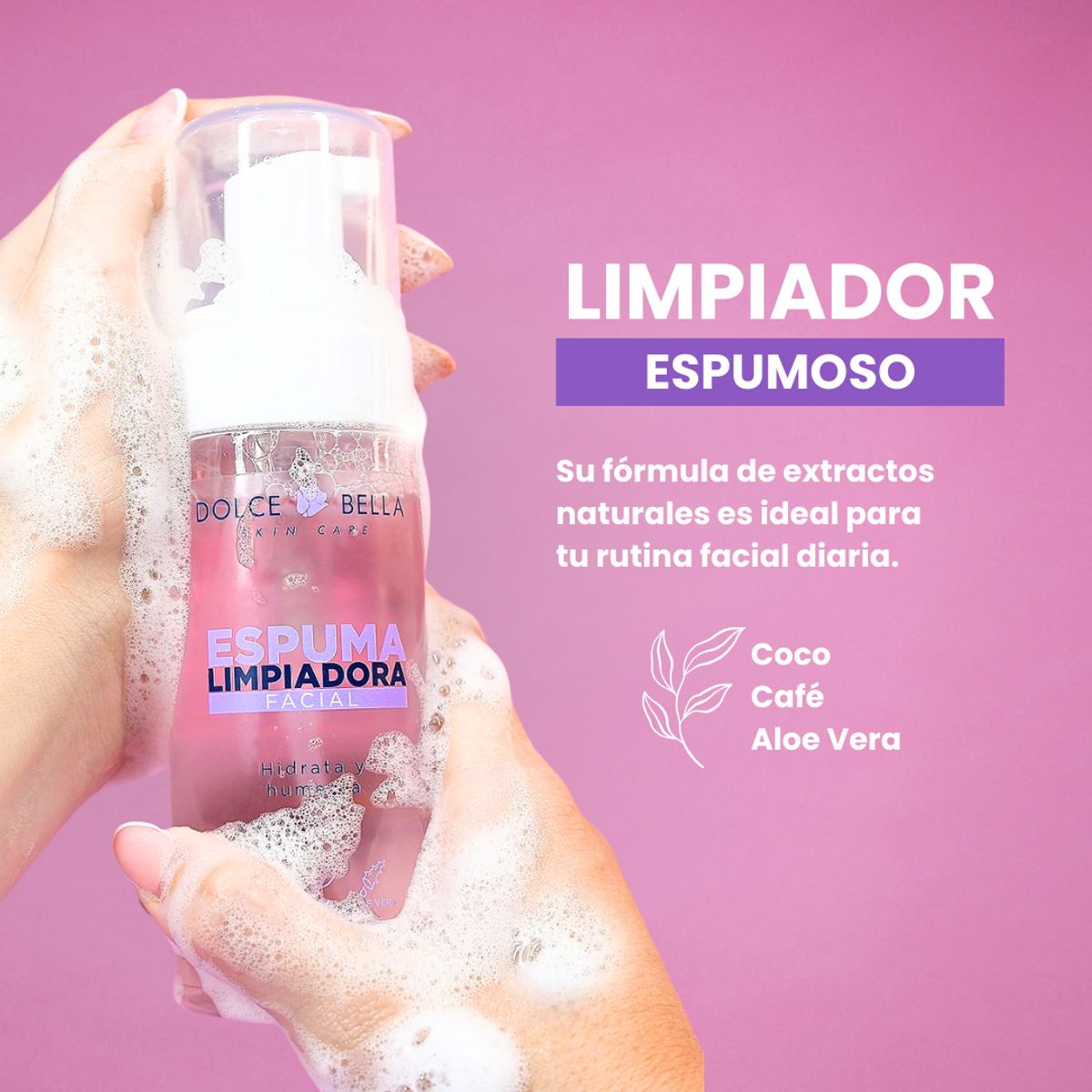 DOLCE BELLA - Espuma Limpiadora Desmaquillante - Dolce Bella 150 Ml