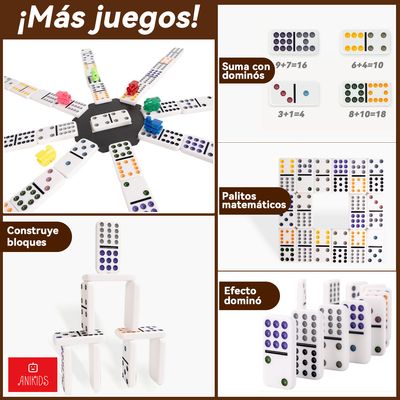 Imagen 2 del producto Juego Dominó Chancho 12 Con Caja Metálica 91 Piezas De Color