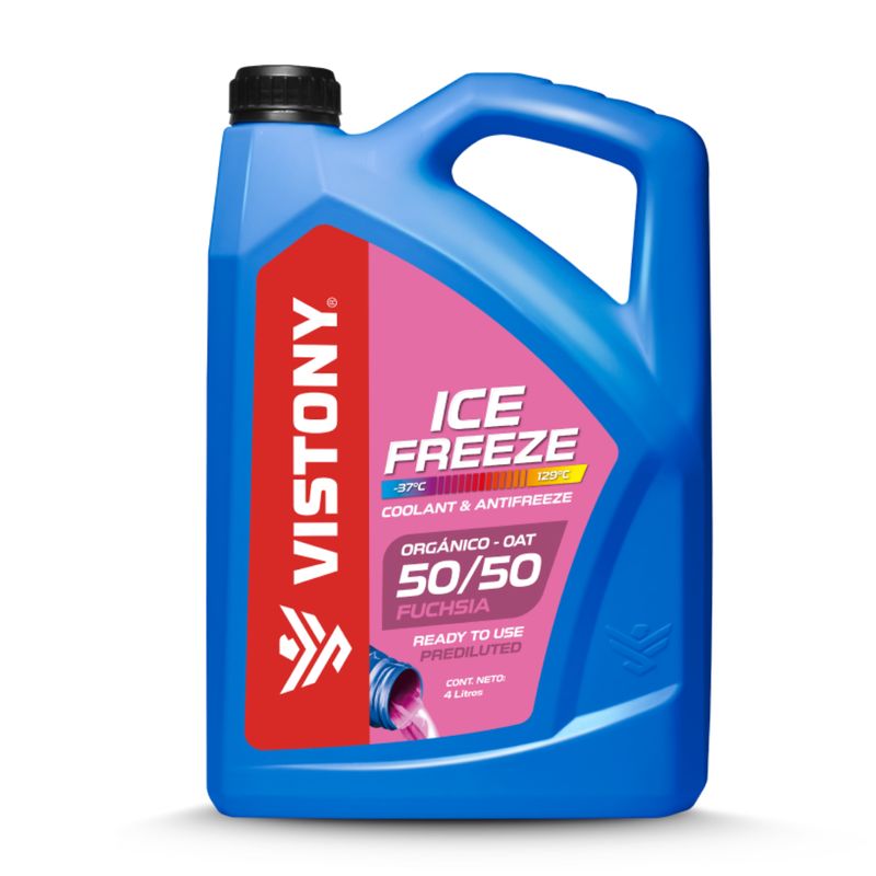 VISTONY - Refrigerante Y Anticongelante 50/50 Fucsia Vistony 4 Litros