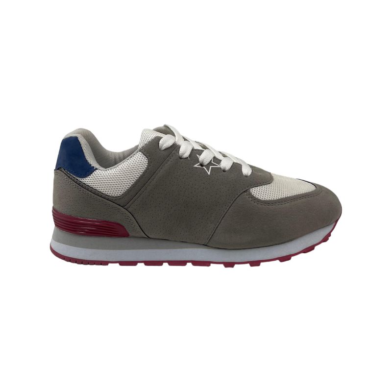 HERIEL - Zapatilla Gris Plataforma Mujer