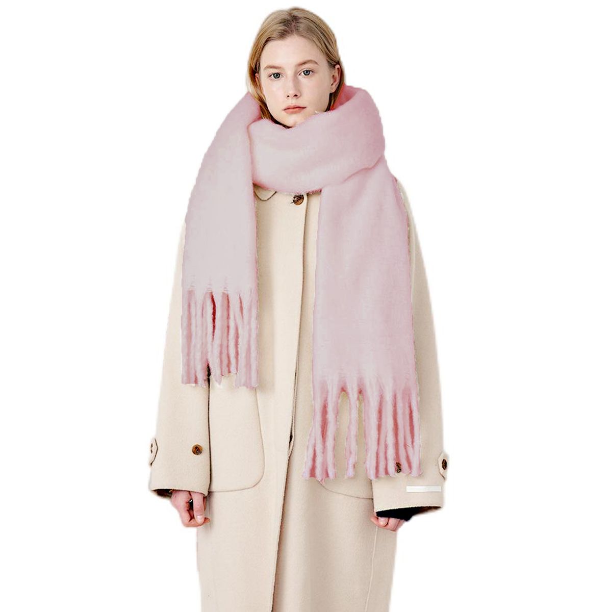 BONVERANO - Bufanda de manta para mujer Celosía