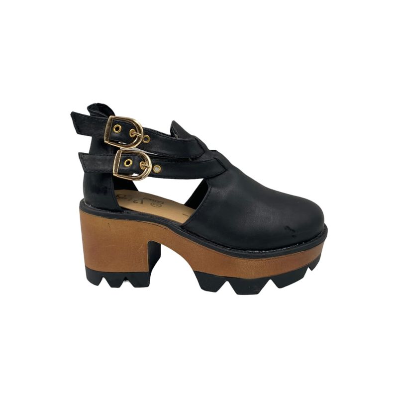 HERIEL - Zapato Negro Plataforma Mujer
