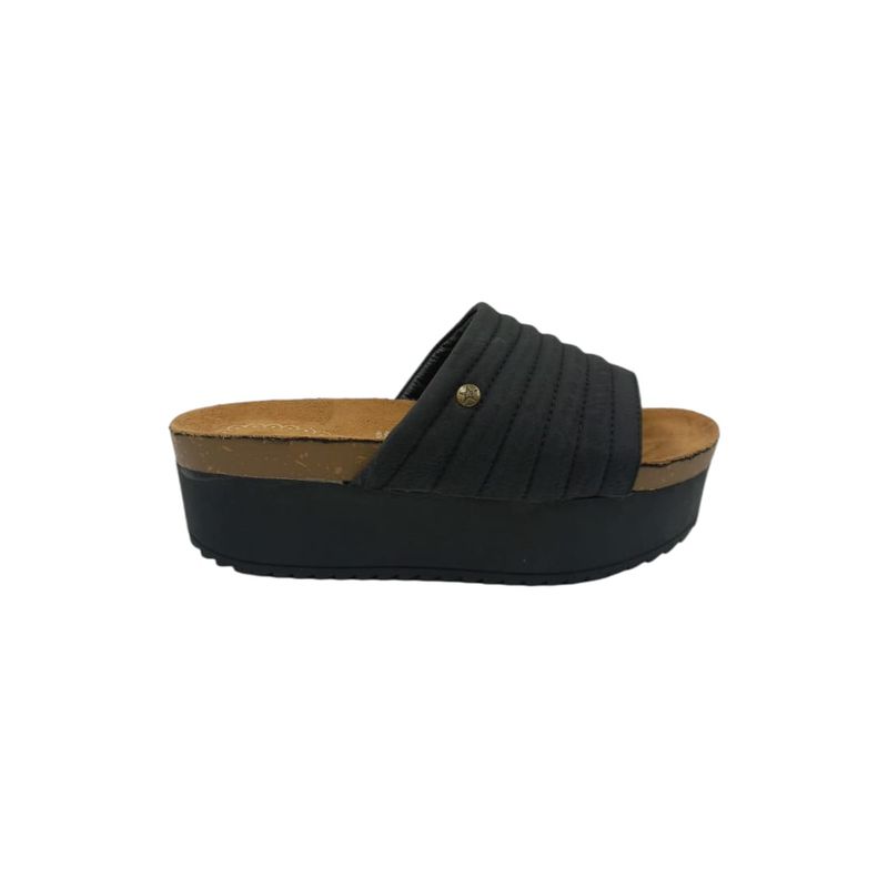 HERIEL - Sandalia Negra Plataforma Mujer