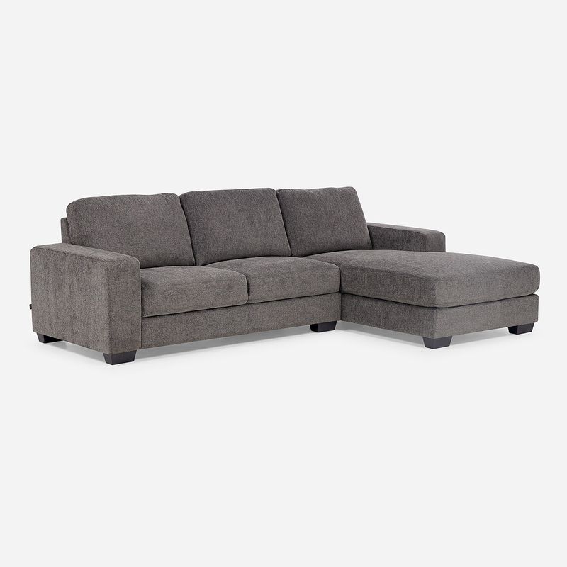 ROSEN - Sofá Seccional Sullivan Derecho Tela Gris