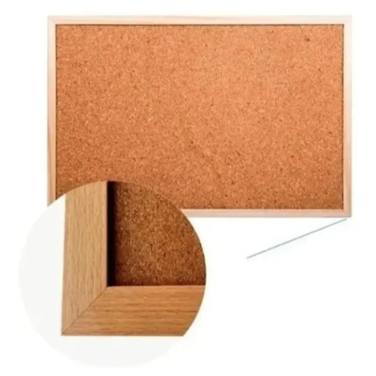 GENERICO - Pizarra de Corcho 30x60 con Chinchetas