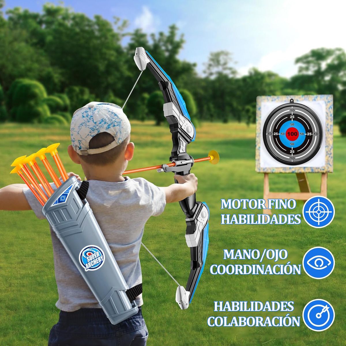 GENERICO - Arcos Con Flechas Juguetes Con Accesorios Regalo Para Niños