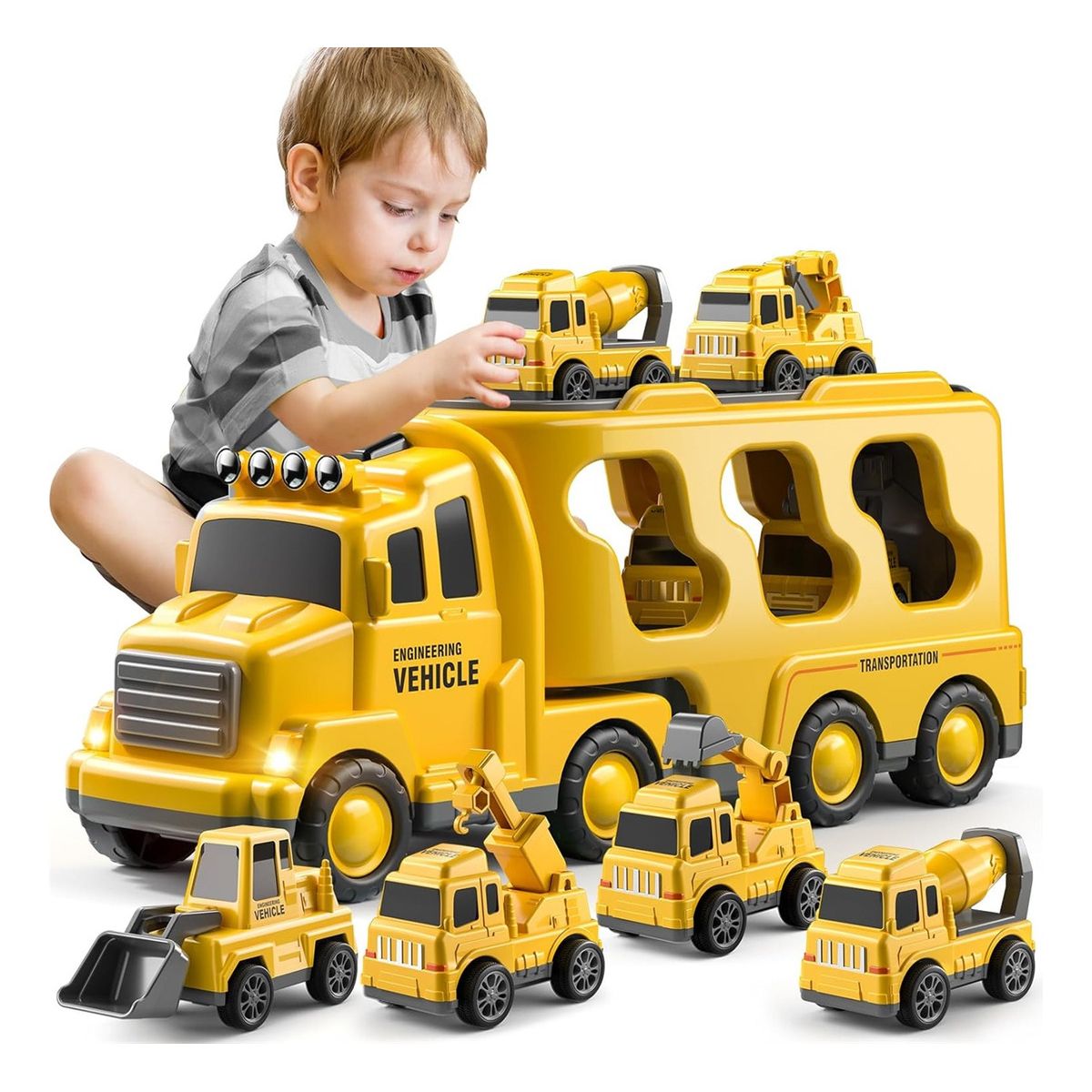 GENERICO - 5 En 1 Camión De Construcción Juguetes Regalo Para Niños