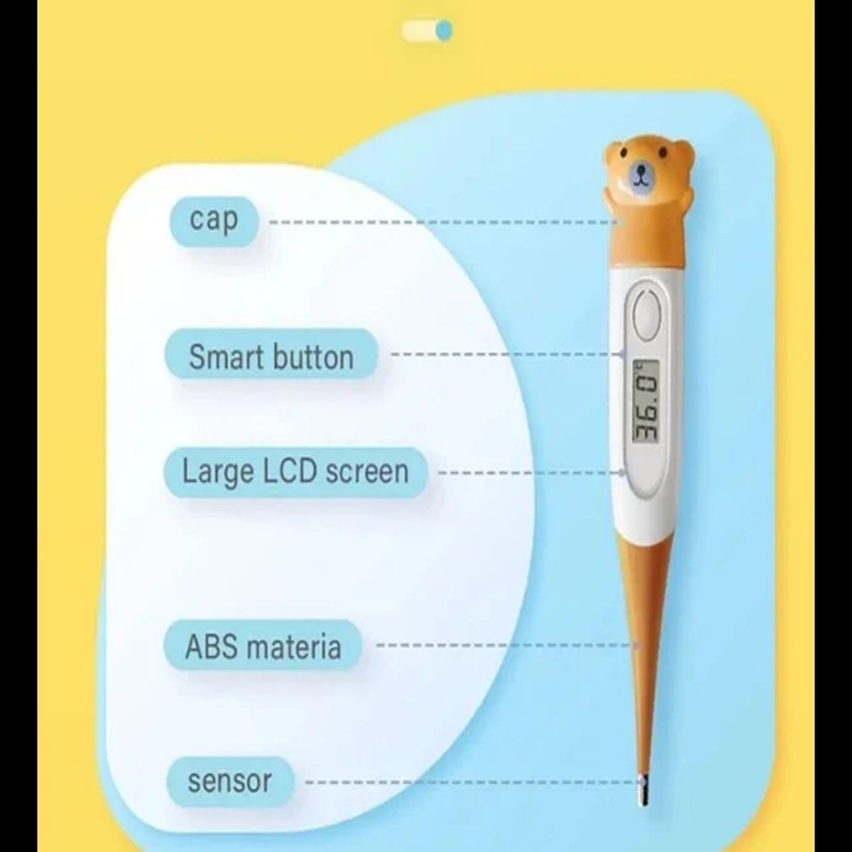GENERICO - TERMÓMETRO DIGITAL INFANTIL ANIMALITO OSITO