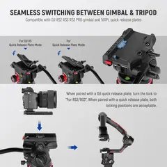 NEEWER - Cabezal Fluido para Trípode de Video GM006