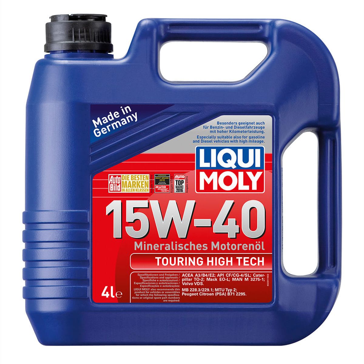LIQUI MOLY - Aceite Liqui Moly Touring High Tech 15W-40 4 lt