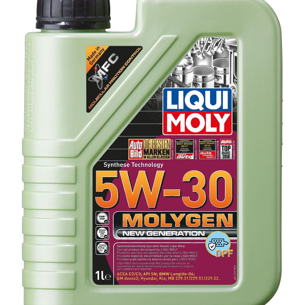 LIQUI MOLY - Aceite Liqui Moly Molygen 5W-30 DPF 4 lt