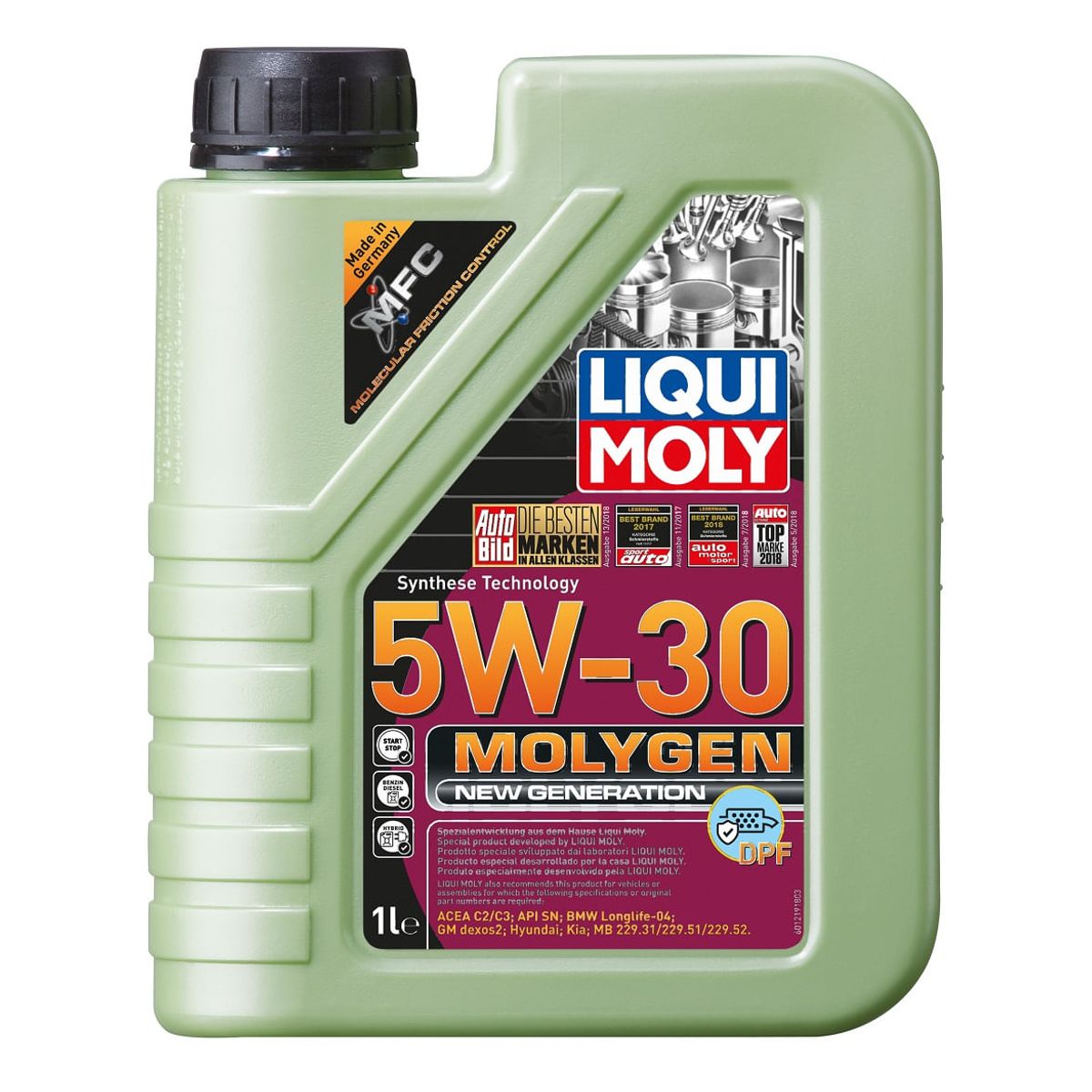 LIQUI MOLY - Aceite Liqui Moly Molygen 5W-30 DPF 4 lt