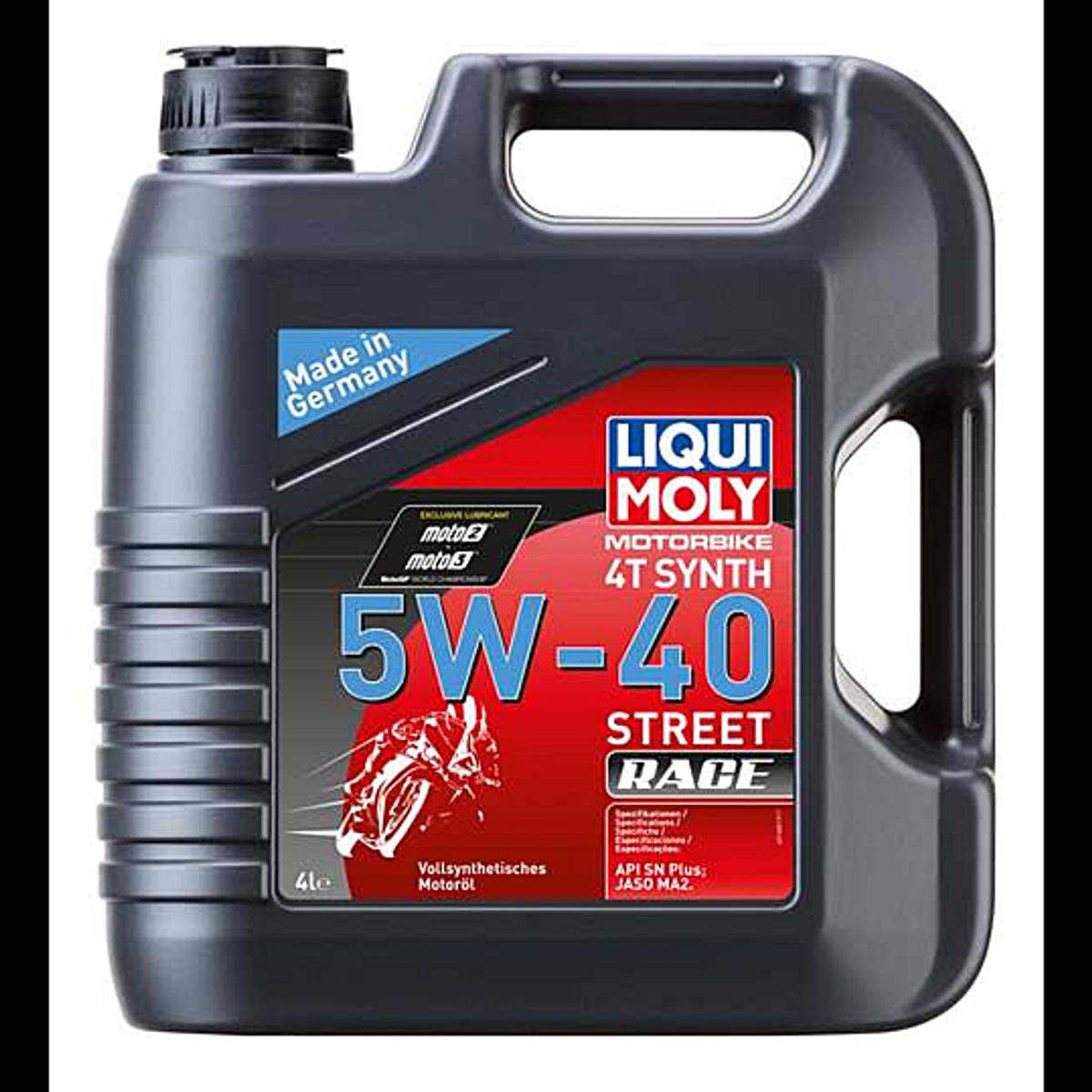 Aceite para Moto Liqui Moly Motorbike 4T Synth 5W-40 Street Race 4 lt, marca LIQUI MOLY - Foto Principal