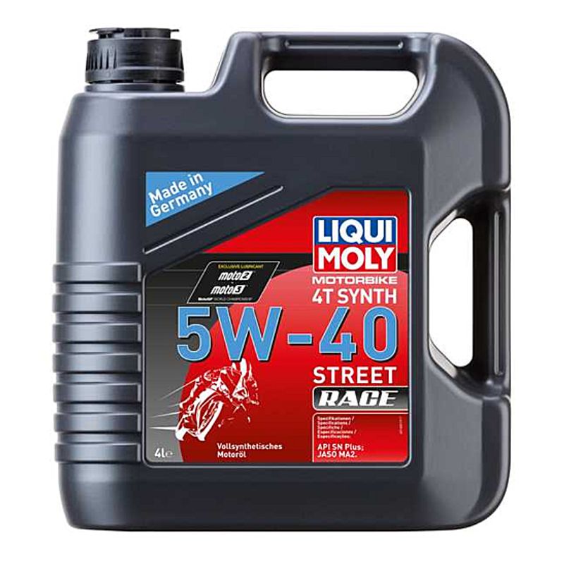 LIQUI MOLY - Productos Para Motos Liqui Moly Motorbike 4T Synth 5W-40 Street Race 4 lt