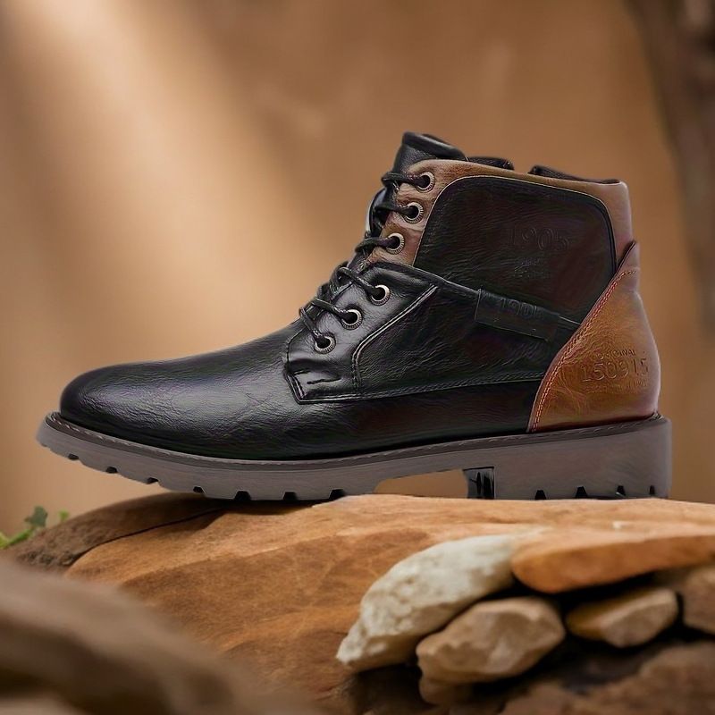 BLWOENS - Zapatos Botas de Martín para Hombre - Negro