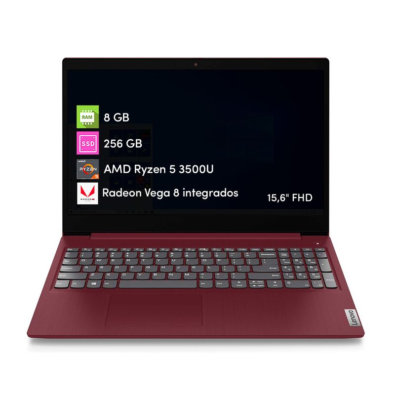 LENOVO - Noteook Lenovo IdeaPad 3 Ryzen 5 8GB 256GB SSD 15.6" FHD