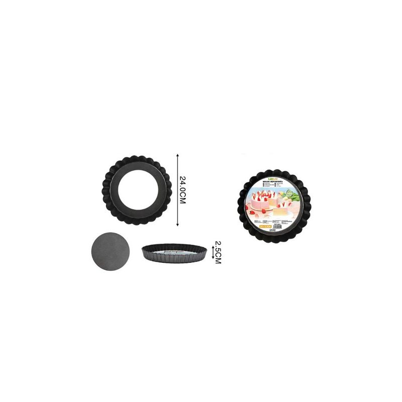 GENERICO - MOLDE DESMONTABLE PARA HORNEAR CIRCULAR 24CM