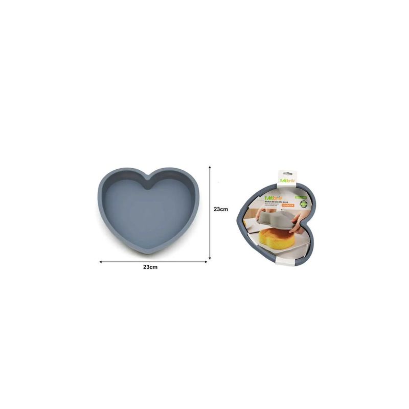 GENERICO - MOLDE DE SILICONA CORAZÓN 23CM