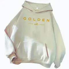 GENERICO - Poleron 100% Algodon Jungkook Golden Bts Army BEIGE XL