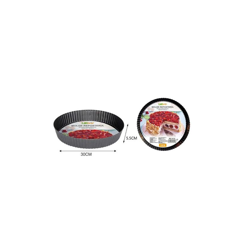 GENERICO - MOLDE PARA HORNEAR CIRCULAR 30CM