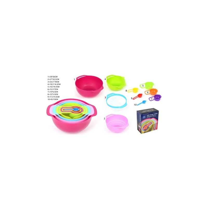 GENERICO - JUEGO DE UTENSILIOS DE REPOSTERIA 10PCS
