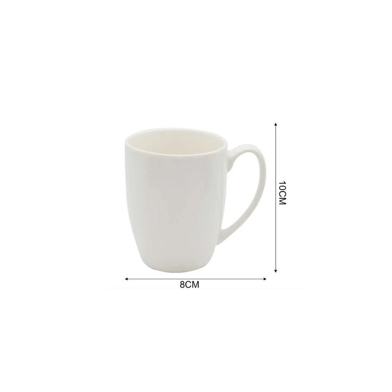 GENERICO - TAZA DE CERÁMICA BLANCA 10 X 8 CM