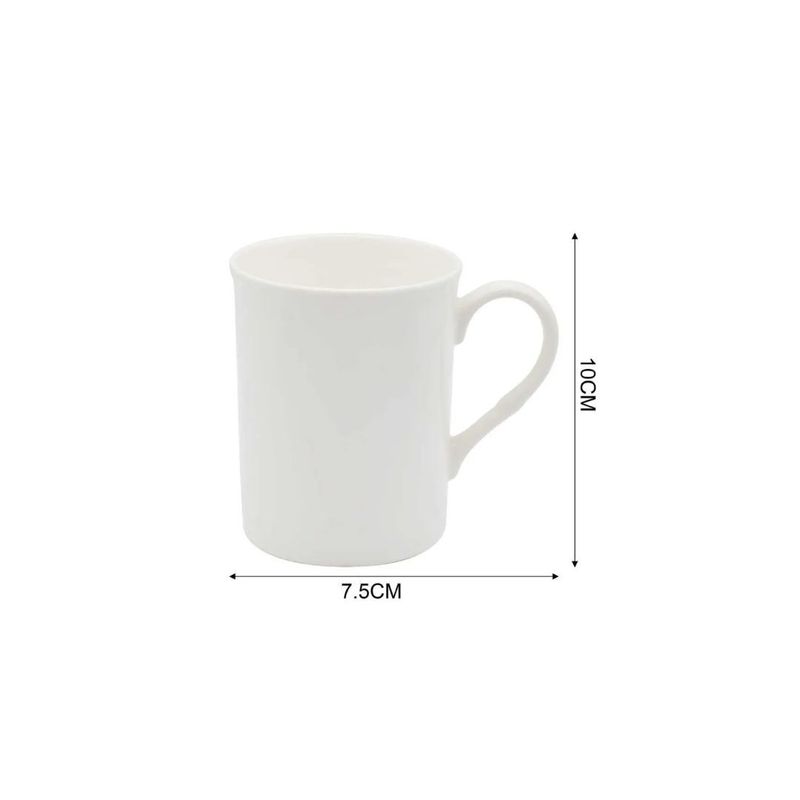 GENERICO - TAZA DE CERÁMICA BLANCA 10 X 7CM