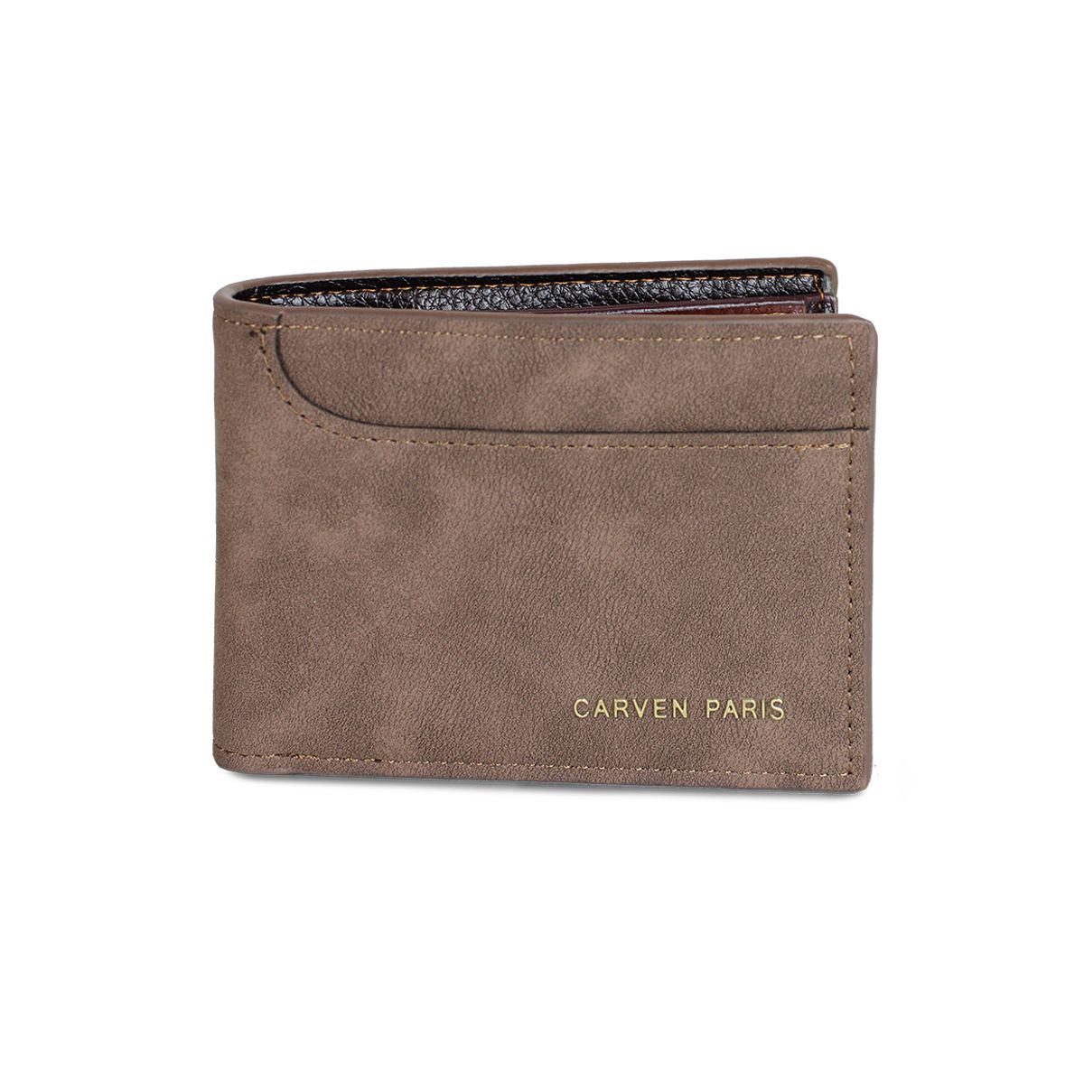 CARVEN - Billetera de hombre León café oscuro Carven Paris