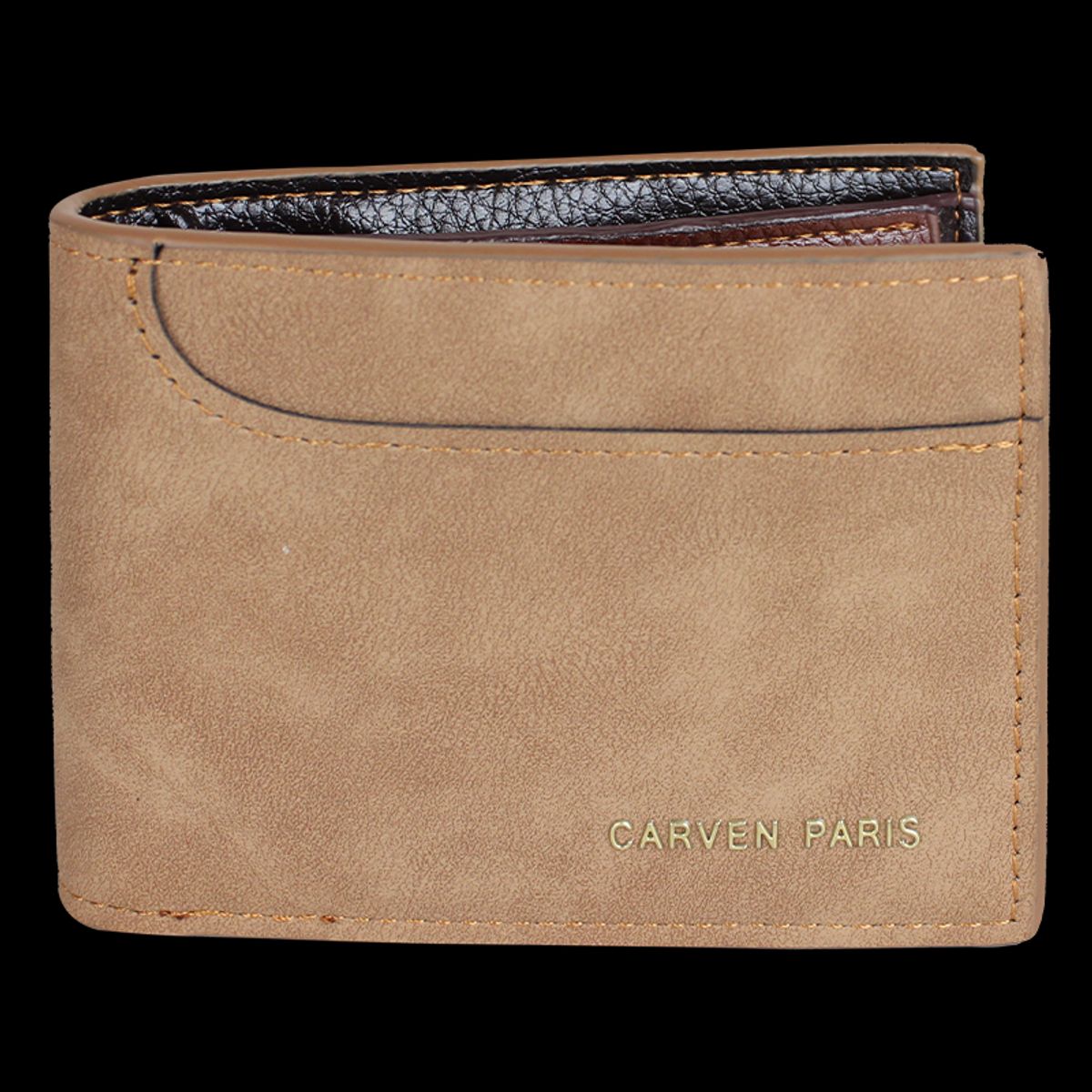 CARVEN - Billetera de hombre León café Carven Paris