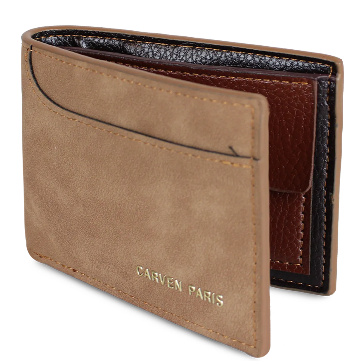 CARVEN - Billetera de hombre León café Carven Paris